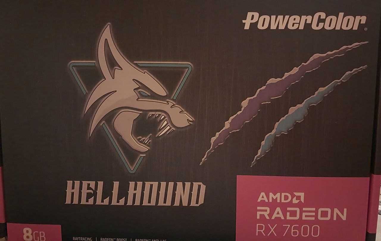 Відеокарта RX 7600 Powercolor Hellhound 8GB GDDR6 Видеокарта