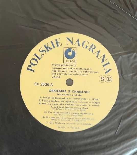 Orkiestra z Chmielnej - Największe Przeboje LP EX.