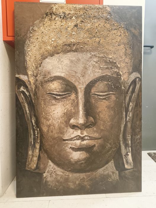 Quadro buda castanho