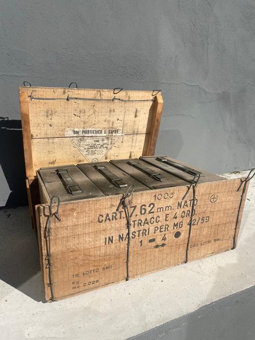 Caixa Militar Original (Crate) - 7.62mm NATO - MG 42/59