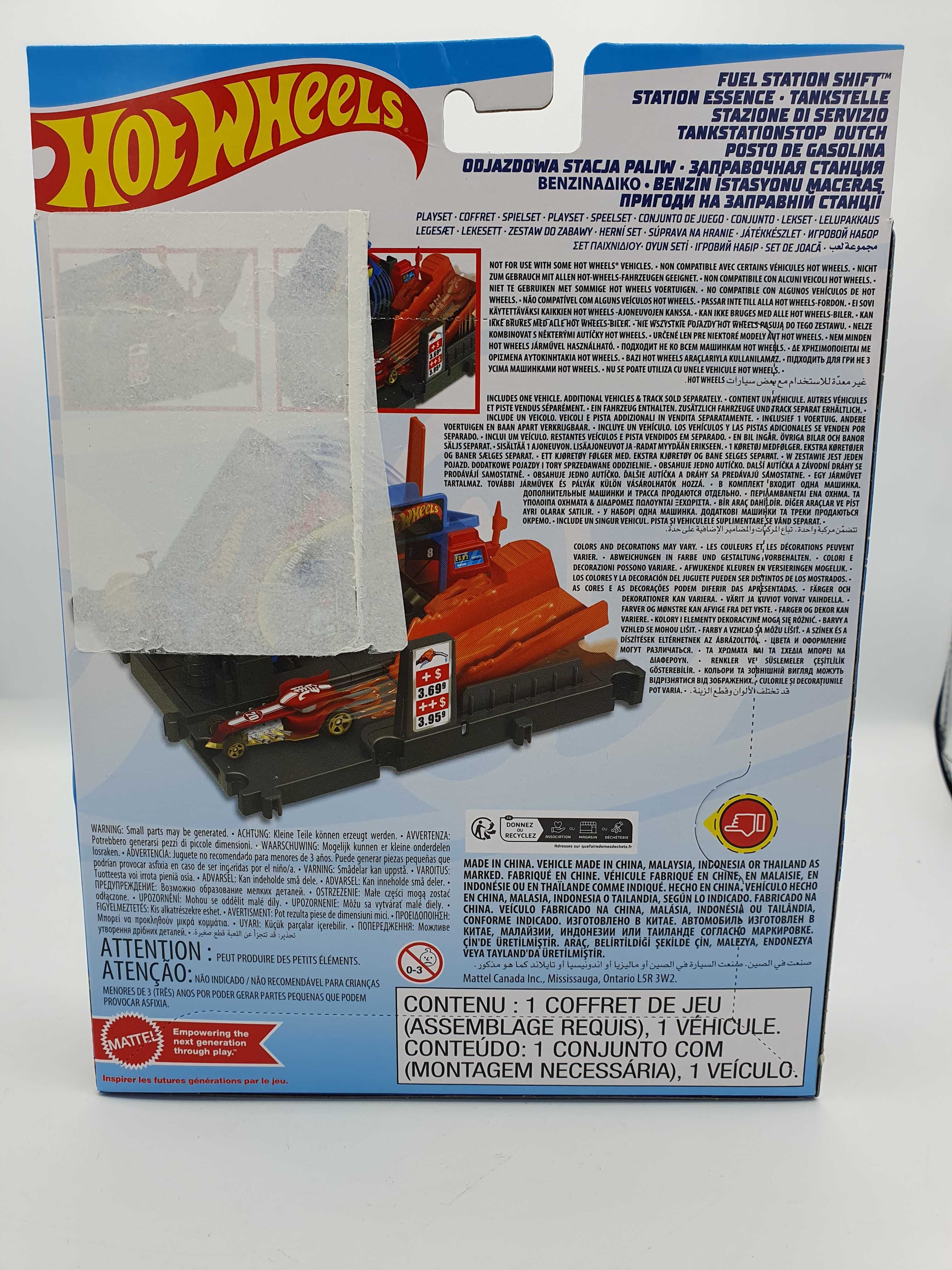 Hot Wheels Rozrywka miejska w mieście - Stacja benzynowa HMD53