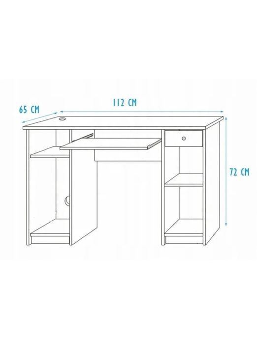 Łózko piętrowe z szafą i biurkiem
