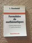 Formulário de matemática - L. Chambadal, Livro Engenharia