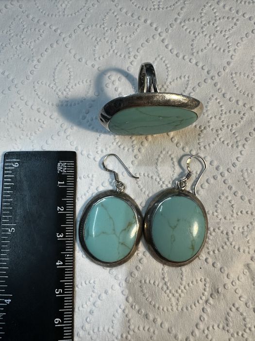 Гарнитур бирюза серебро