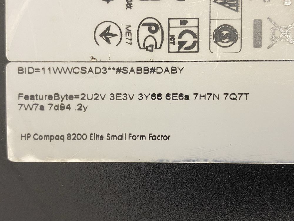 Комп’ютер HP Compaq 8200 Elite SFF — i3-2120 / 8GB / 250GB HDD