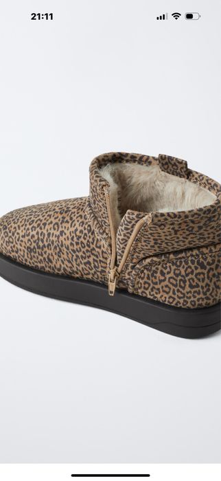 Леопардові угги фірми Zara 37 розмір