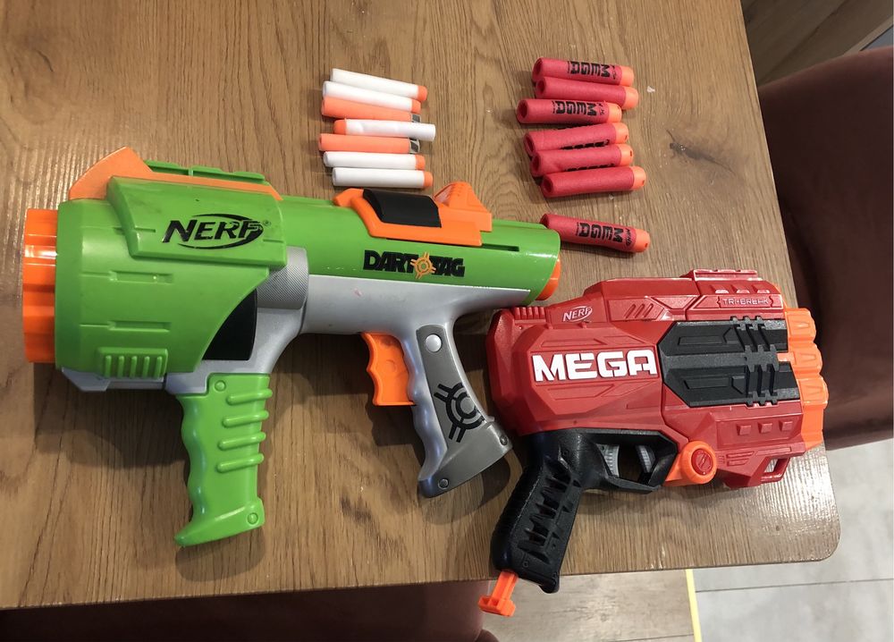 Nerf MEGA i Nerf DIRT TAG + strzałki/ naboje
