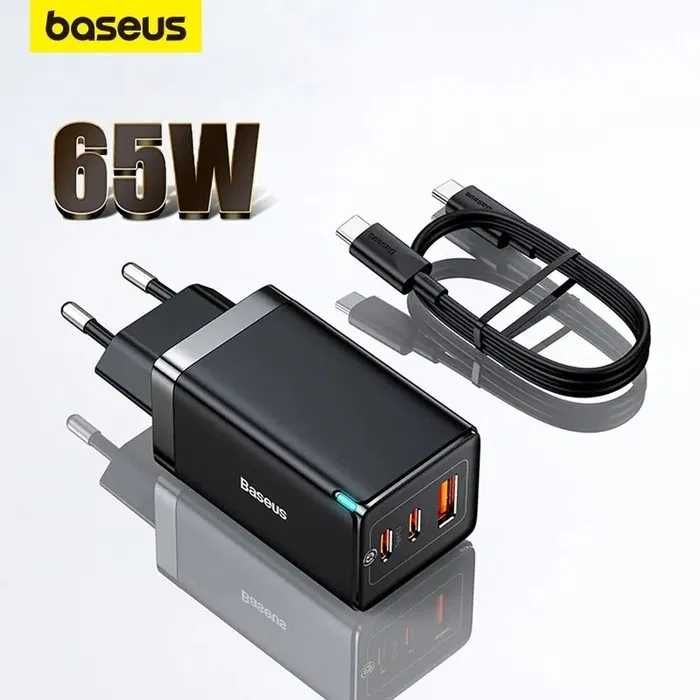 Зарядний пристрій Baseus GaN5 Pro Fast Charger C 65W+ кабель 100w