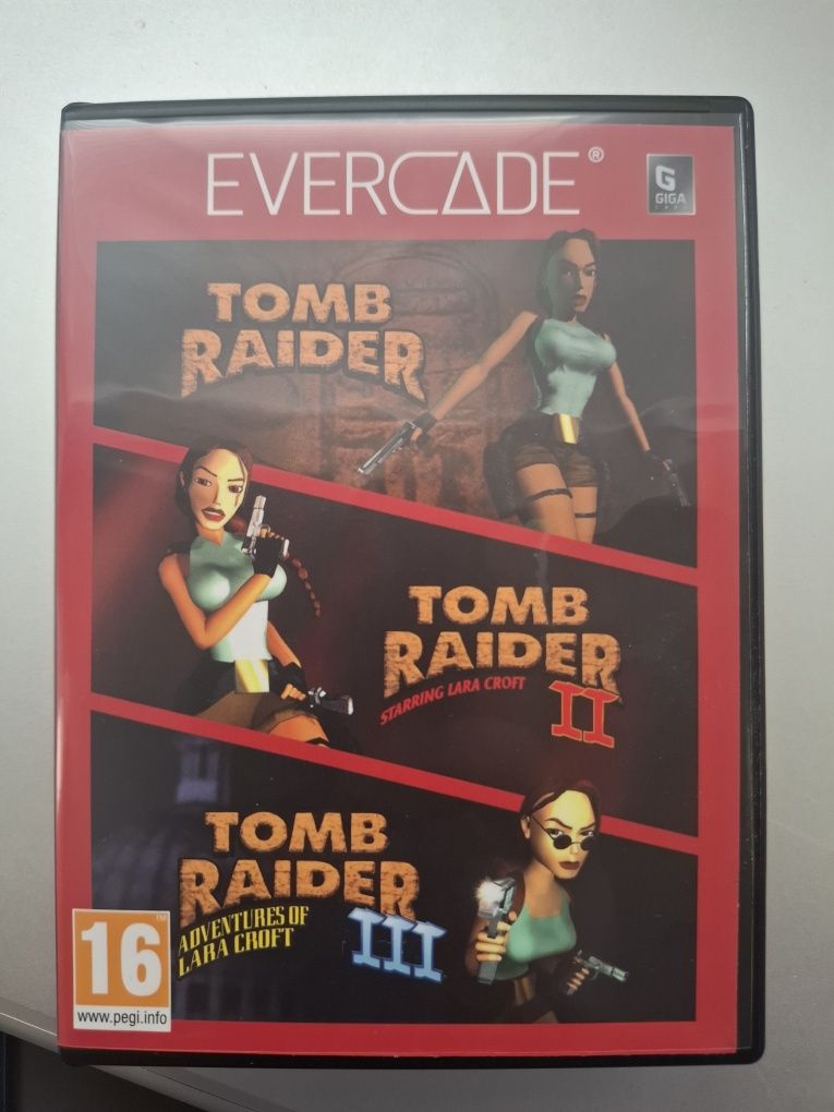 Consola Evercade Exp + jogos Tomb Raider