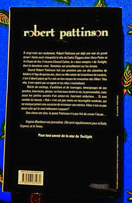 Livro em Francês Robert Pattinson Biografia
