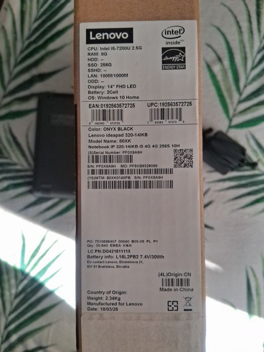 Lenovo idepad 320 14IKB intel core i5 8GB ram 256GB SSD Grafika Geforc