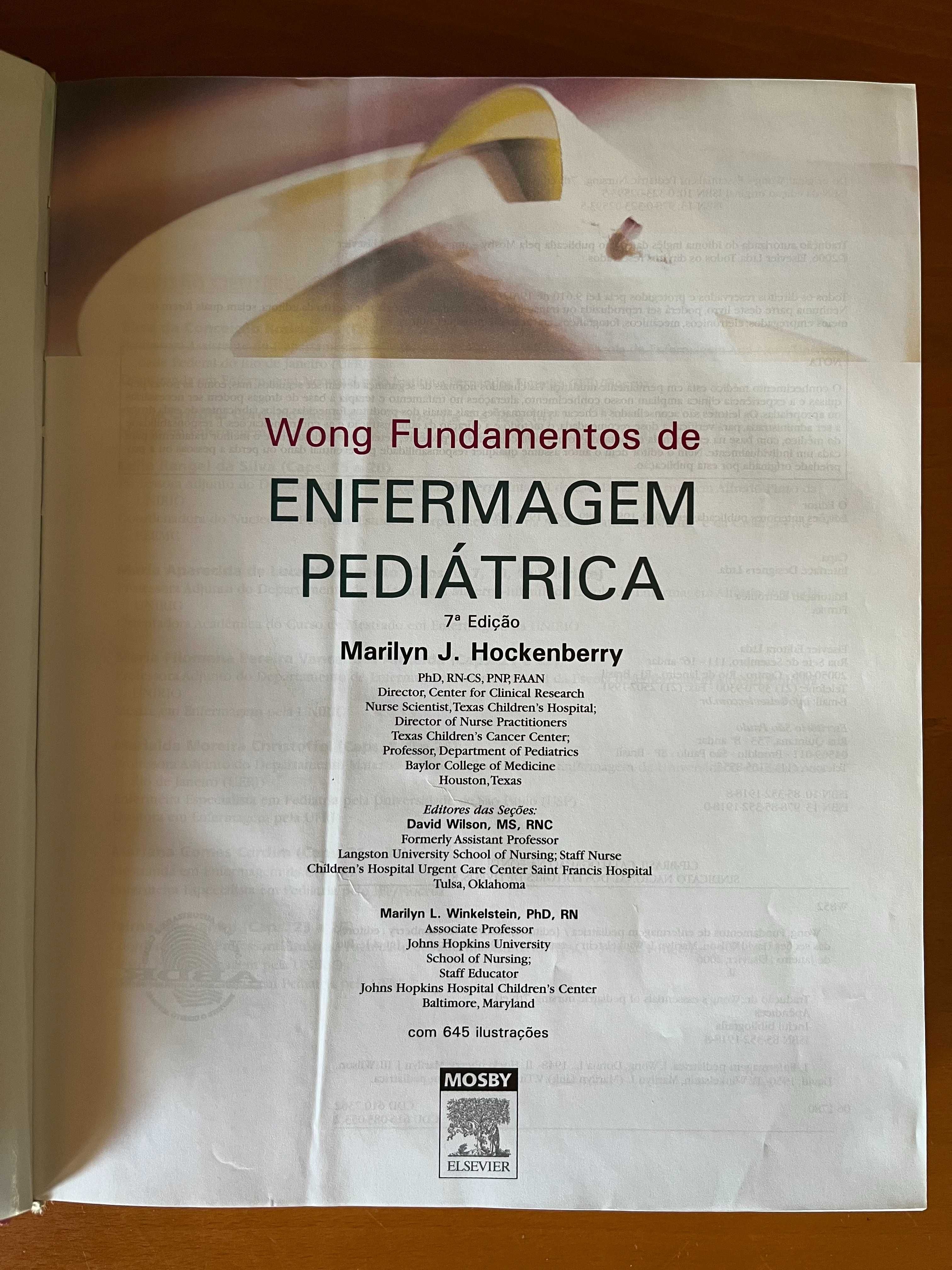 Livro Wong, “Fundamentos de Enfermagem Pediátrica”