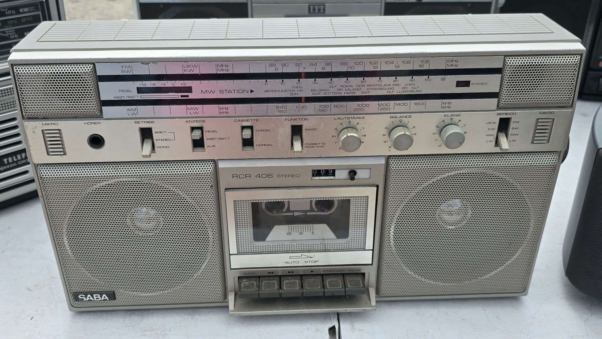 Radiomagnetofony 7 sztuk