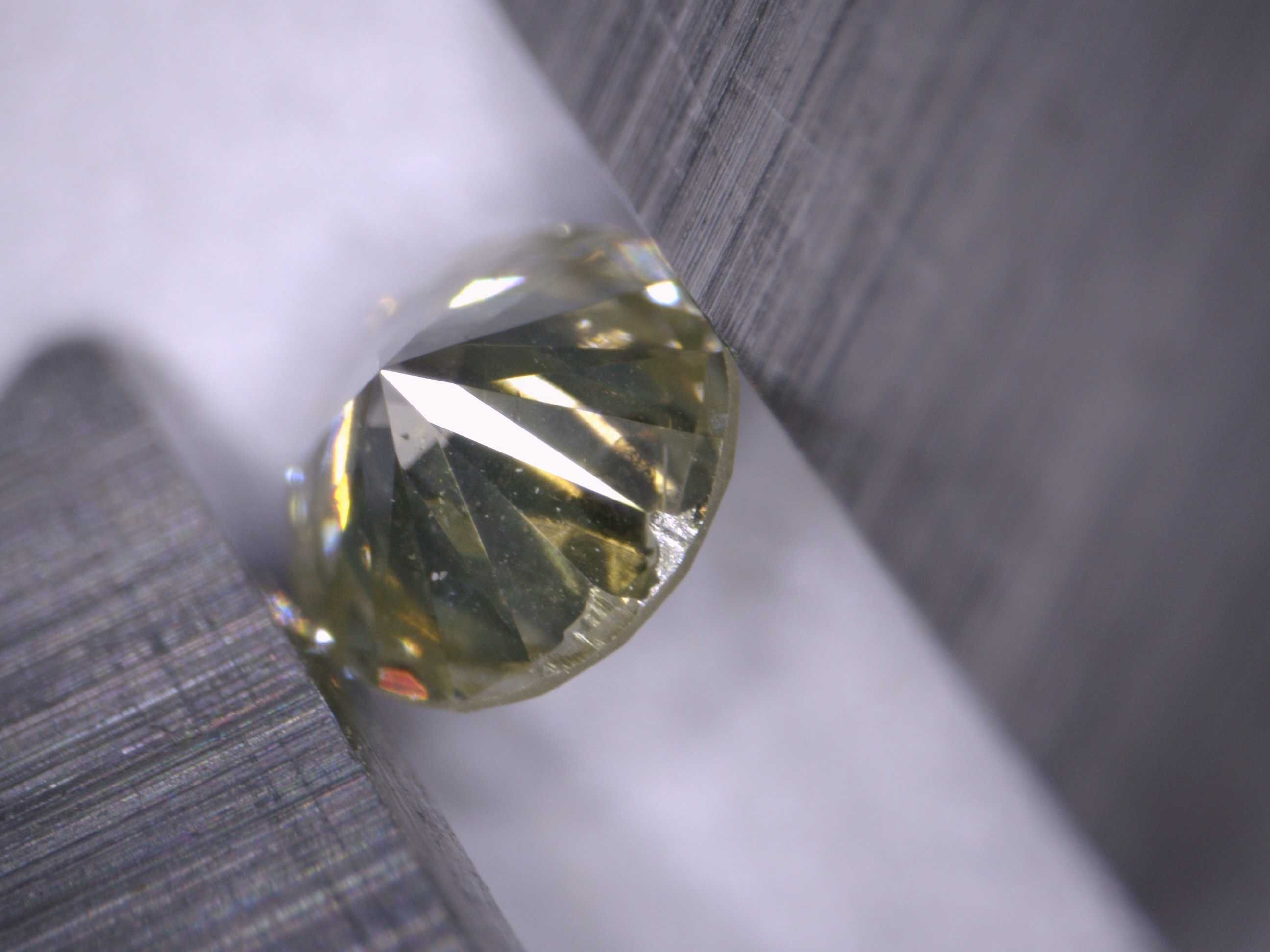 Naturalny Diament 0.06ct Żółty Brylant I1