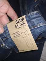 Новые стильные джинсы для беременных  KIABI темно-синие 56-58 размер