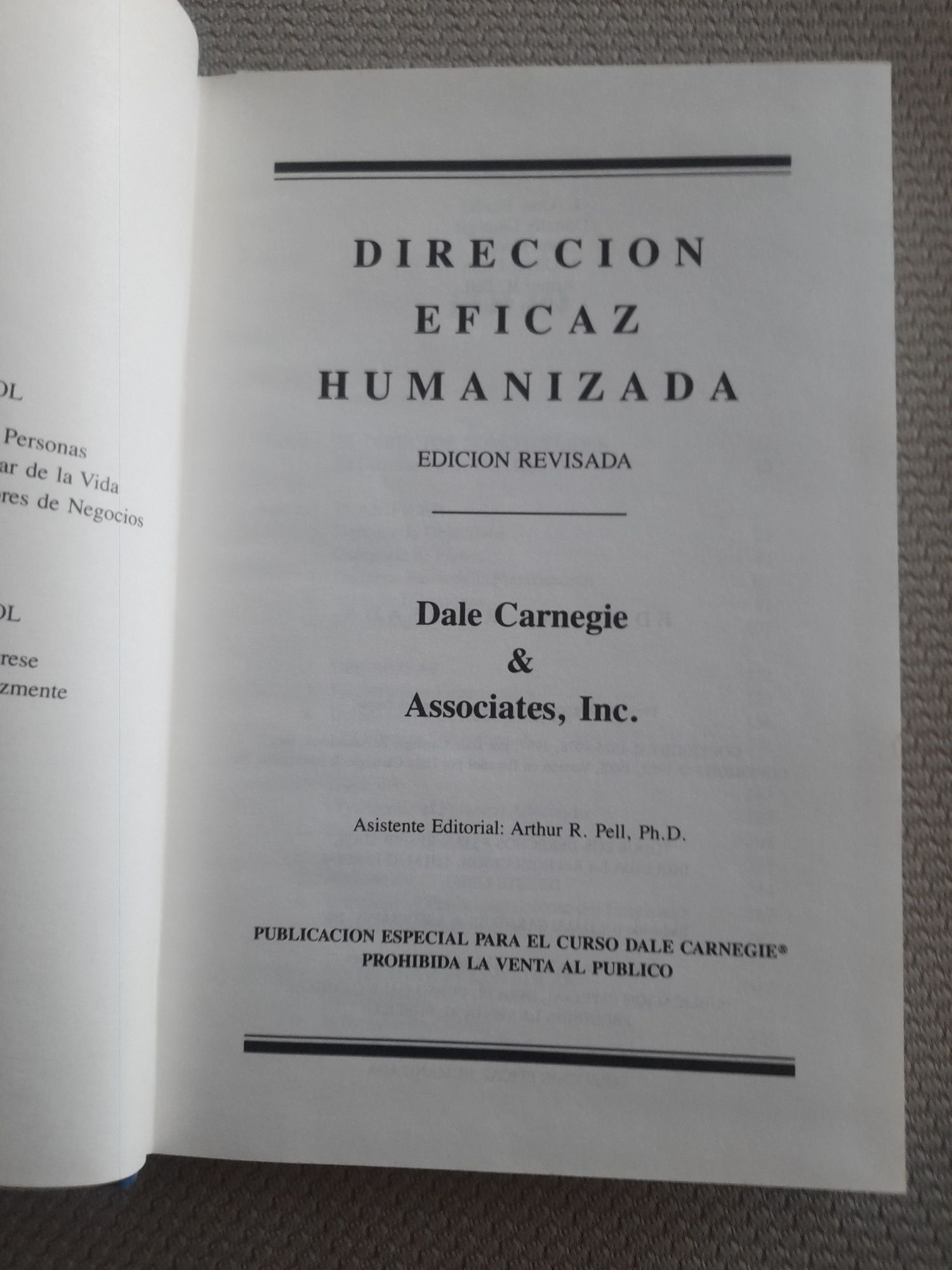 Livro "Dirección eficaz humanizada"