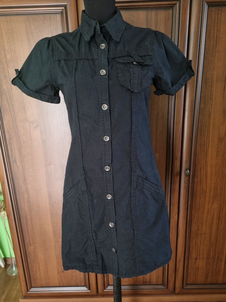 Czarna sukienka Mexx 164 cm sportowa