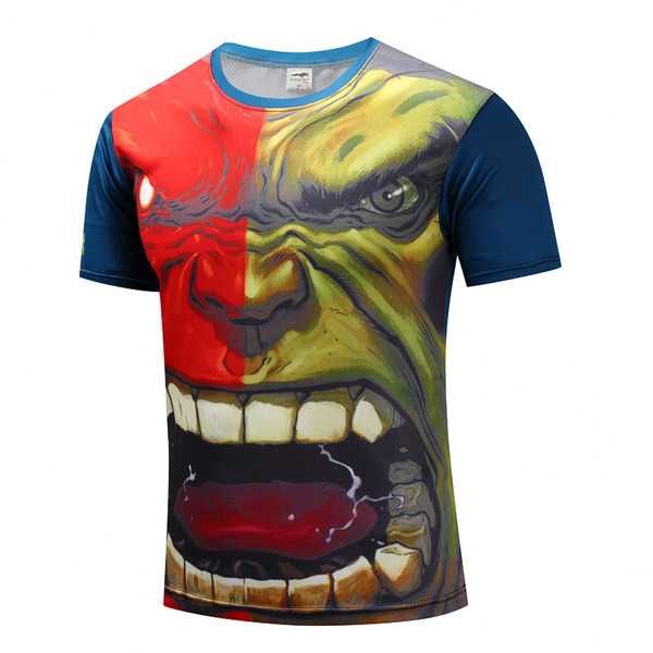 T-shirt Hulk manga curta O Incrível Hulk - S M XL