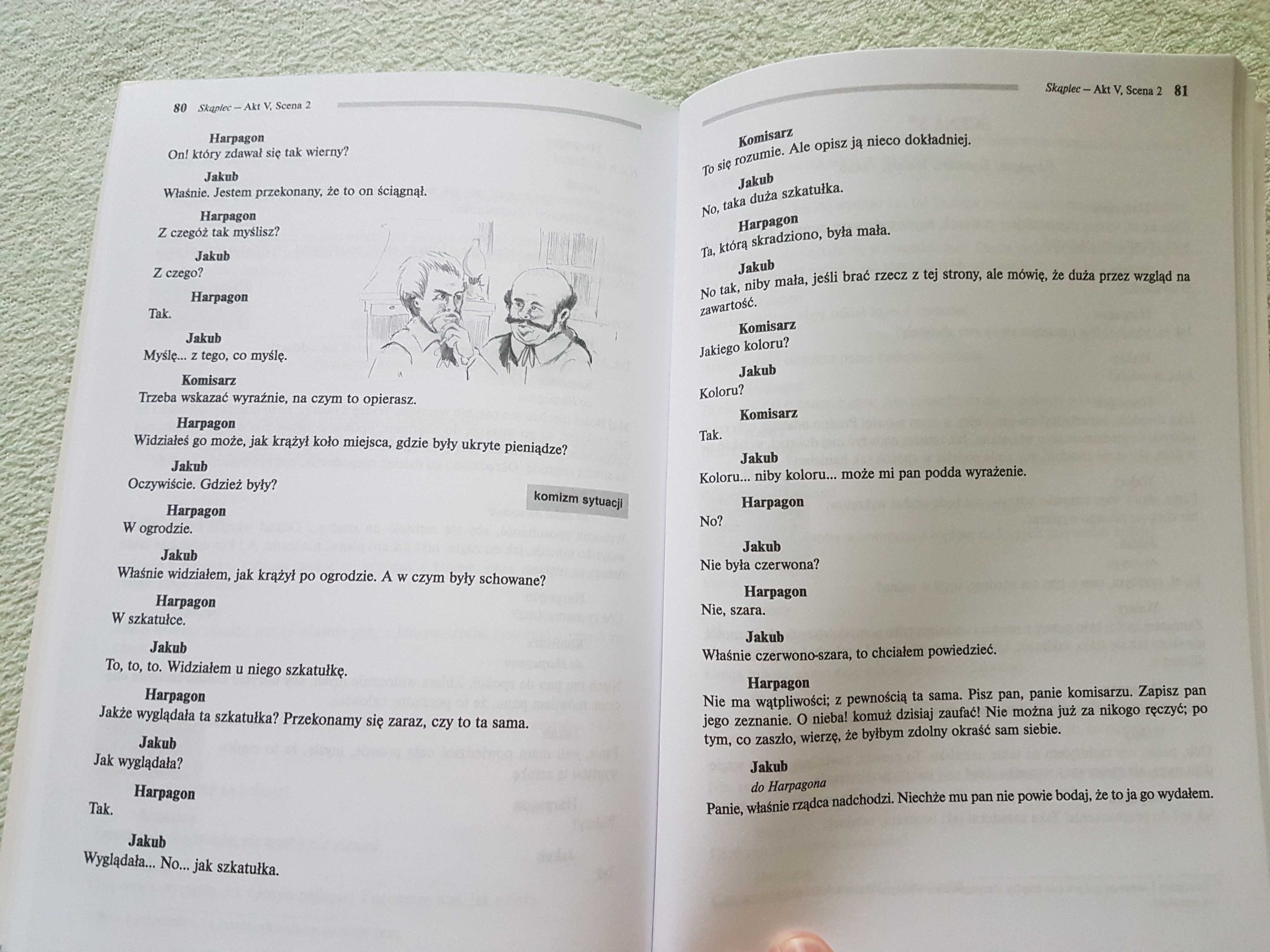 Skąpiec lektura Moliera