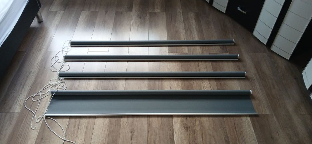 Rolety kolor szary szerokość 160 cm