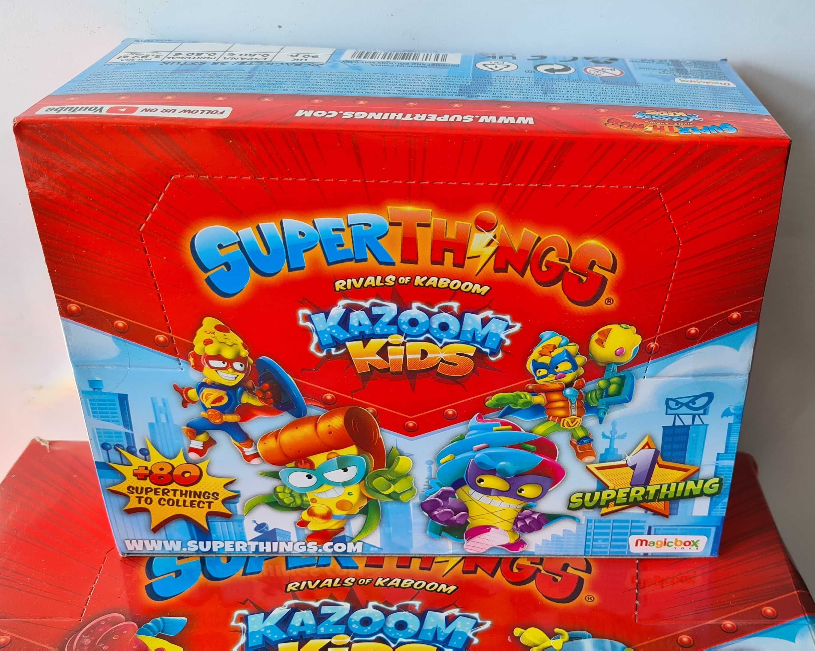 1 box 25 x super zings 8+ gratis magazyn superthings 8 Kazoom kids
