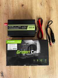 Przetwornica GREEN CELL 12V na 230V 300W/600W Czysta sinusoida