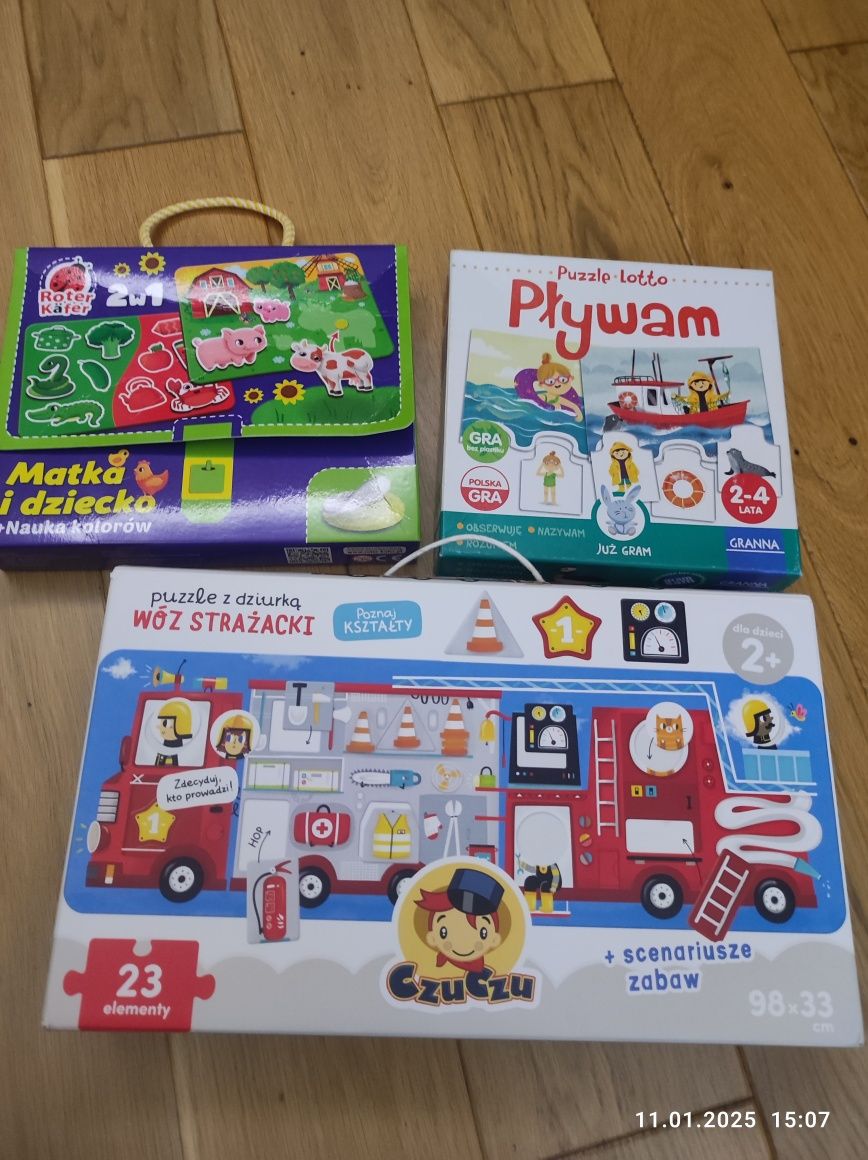 Puzzle gry 2-5 lat
