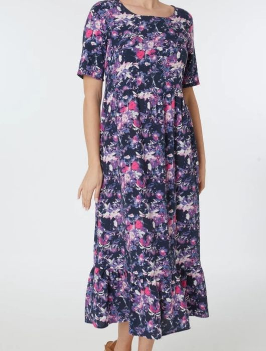 KIK sukienka MIDI MIDAXI w kwiaty stan idealny 38