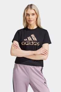 Футболка з леопардовим принтом adidas