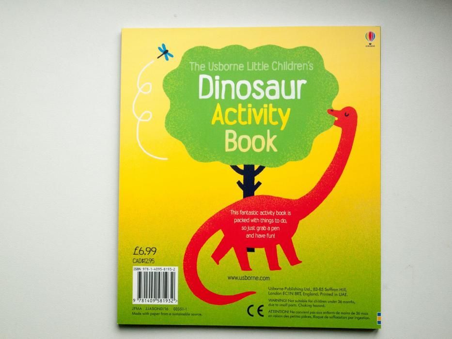 Książeczka z zadaniami o dinozaurach - dla fanów od lat 4 - NOWA