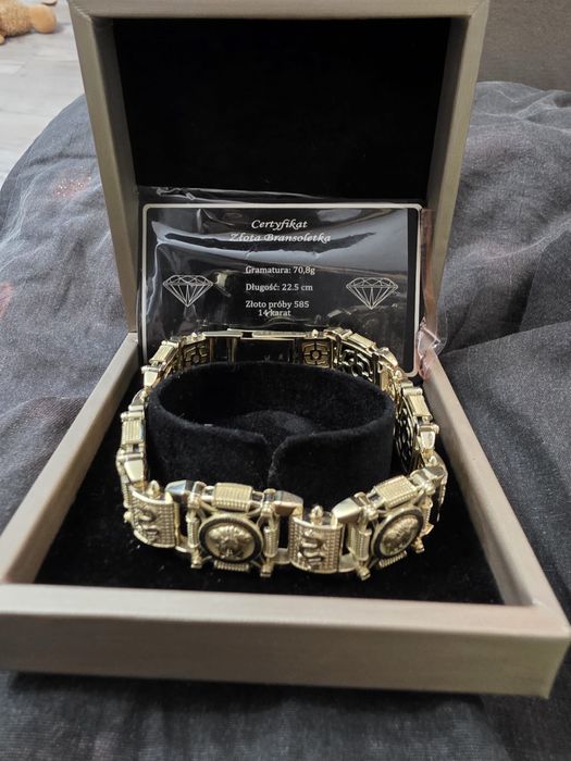 Blansoleta zlota versace unikat
