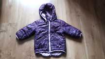 Fioletowa kurteczka dziewczęca H&M na wiosnę r. 86 cm
