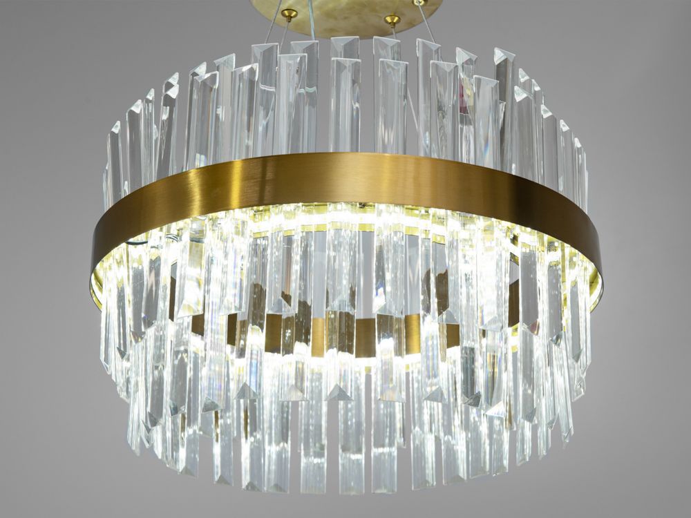 Люстра led 80w кришталева 40см