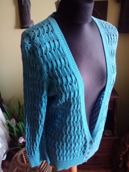 Śliczny sweterek sweter kardigan rozpinany r L 40
