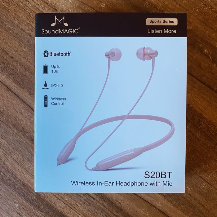 Auriculares Bluetooth SoundMAGIC S20BT Rosa – Novos na Caixa