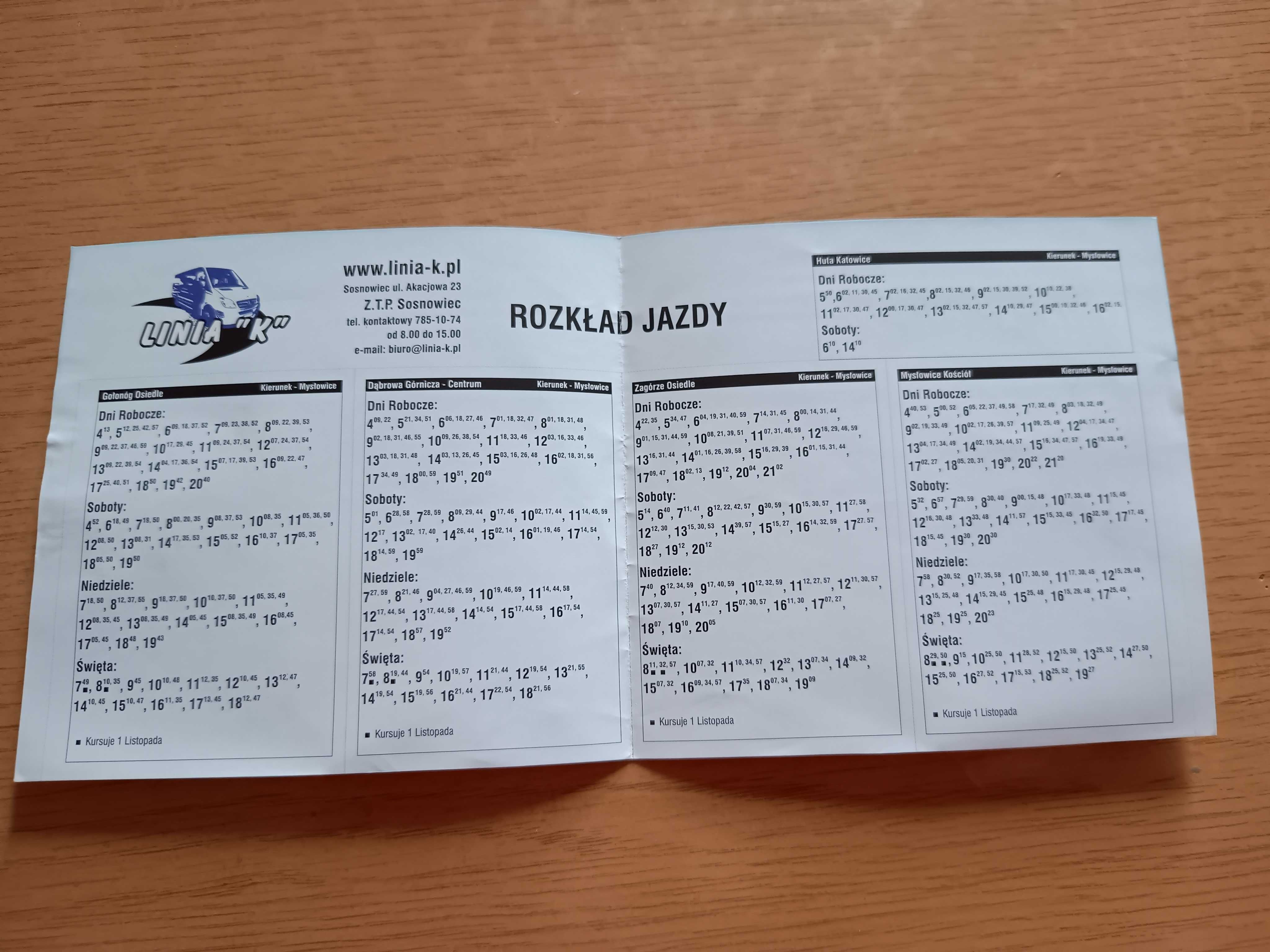Pamiątki po linii D, D-tka rozkłady jazdy