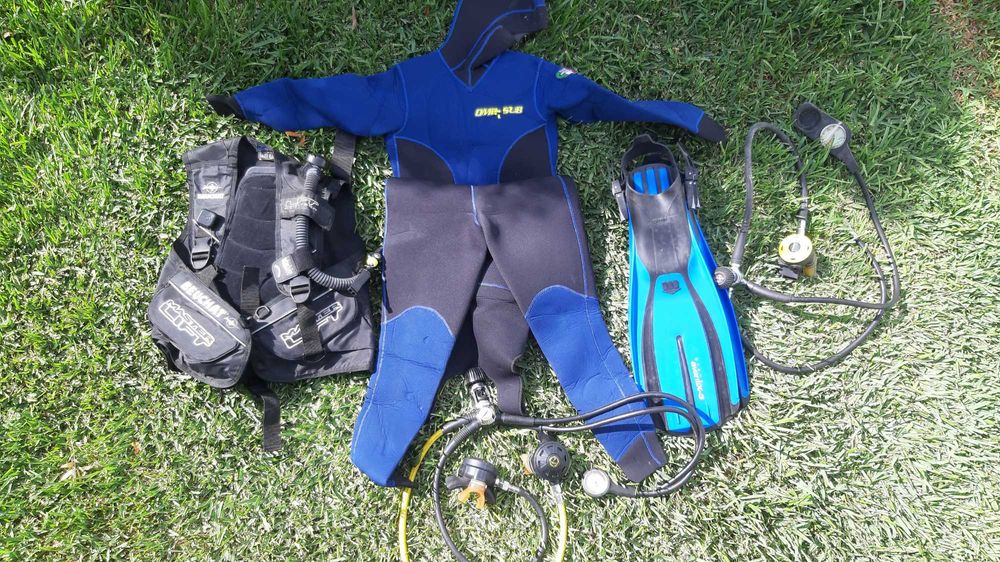 equipamento mergulho completo