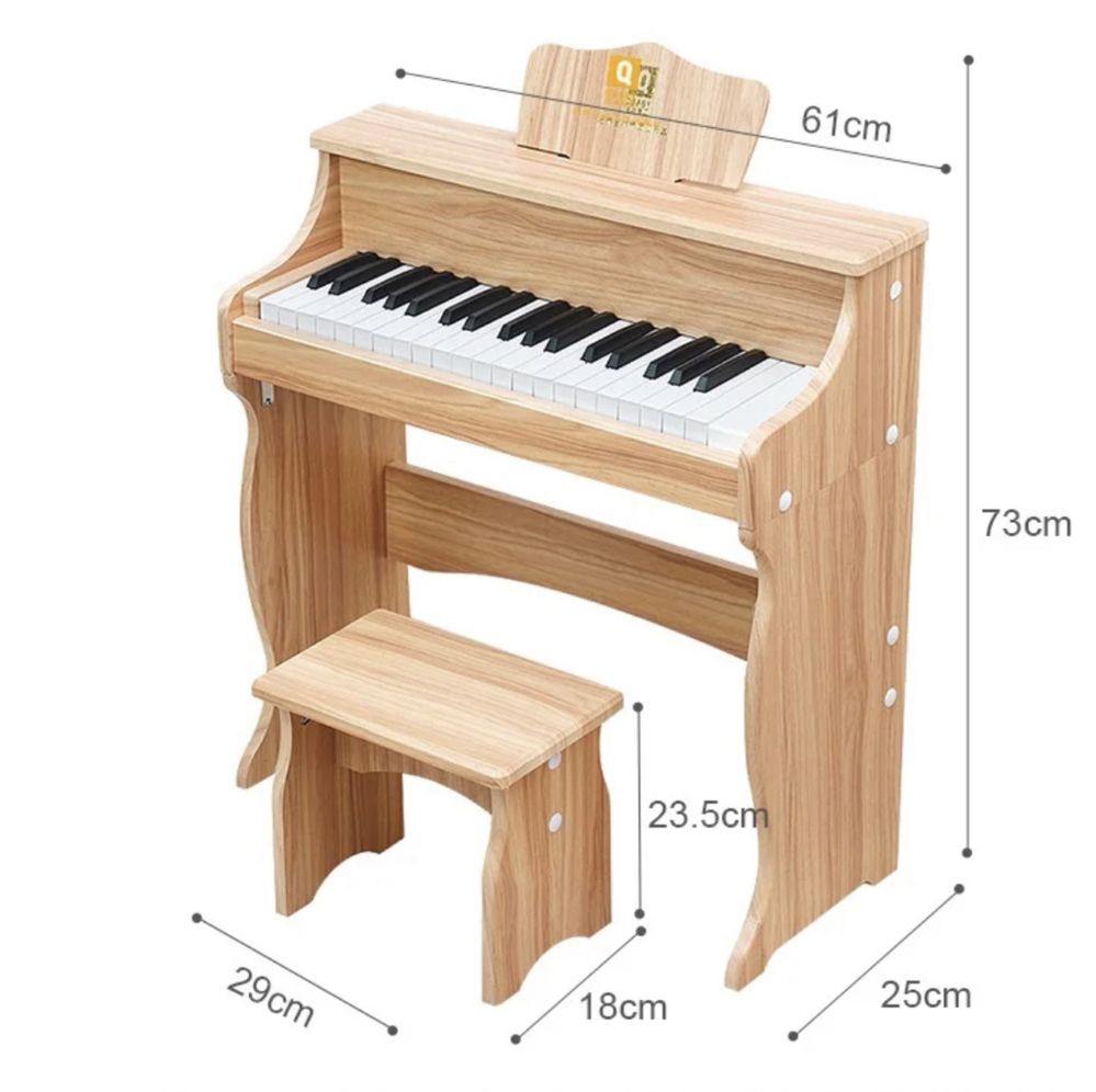 Piano Infantil de Madeira com Banco NOVO