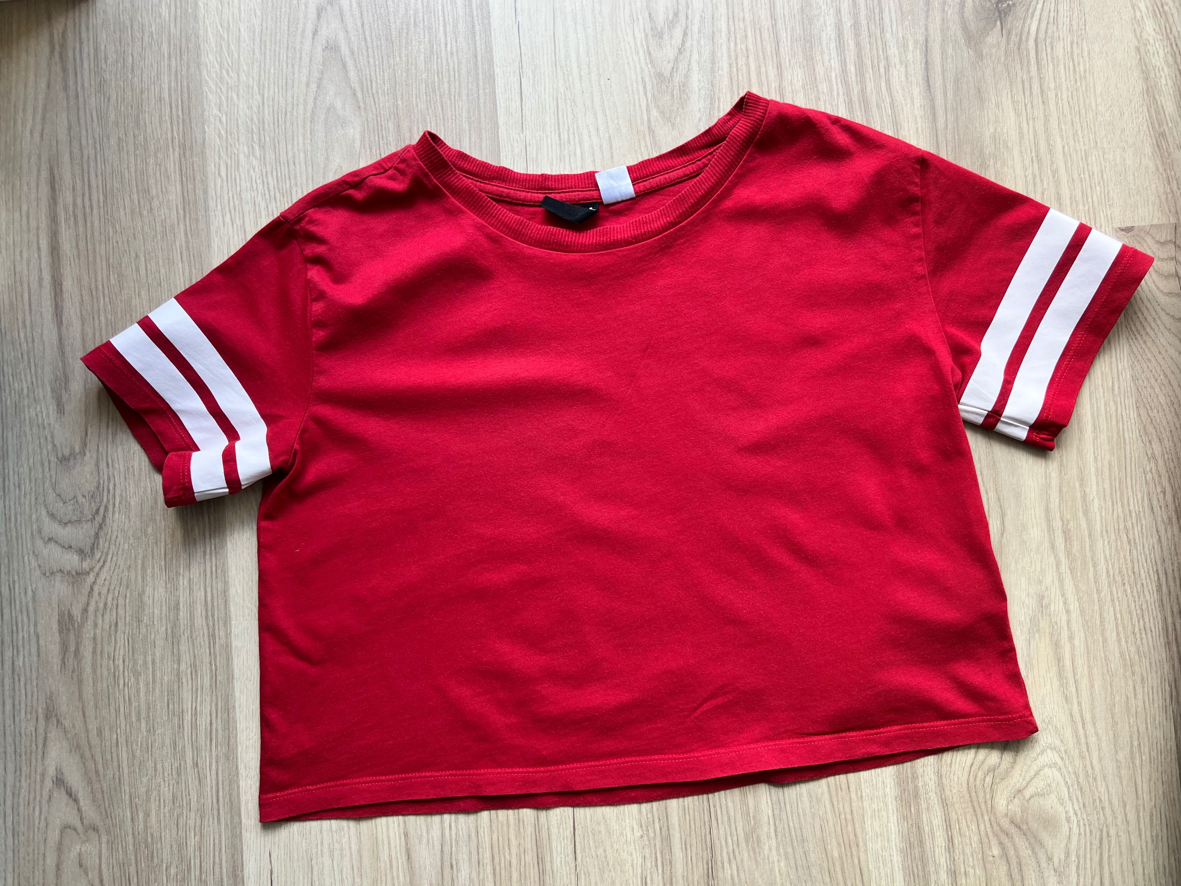 Czerwony tshirt Divided H&M