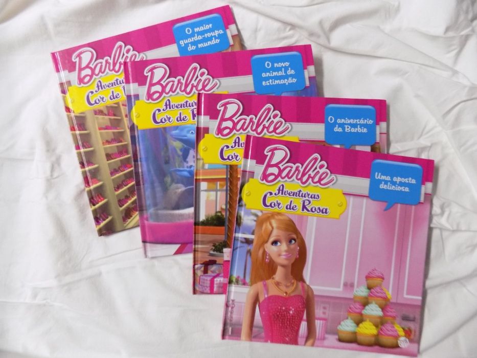 Coleção Livros Barbie Aventuras Cor de Rosa