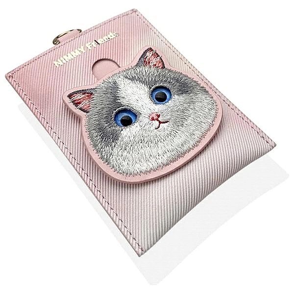 Portfel Nimmy Big Eyed Pet 2.0 Cat etui na karty - różowy