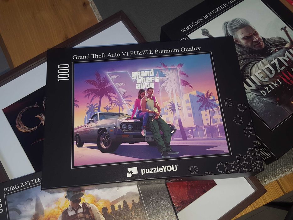 GTA VI 6 Gadżet Puzzle 1000szt. 64cm x 48 cm Duże Gadżety Gamingowe