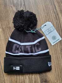 czapka beanie New Era Celtic Fc Wordmark zimowa czarna z logo NOWA