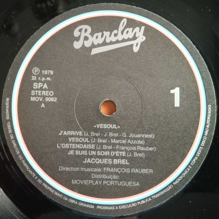 Jacques Brel	- - - - -	Vesoul 4	- - - - -	LP