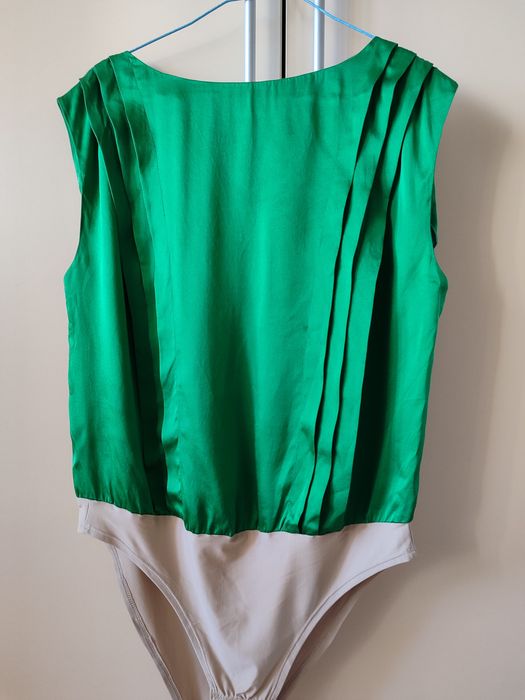 Вінтажний шовковий боді S-M