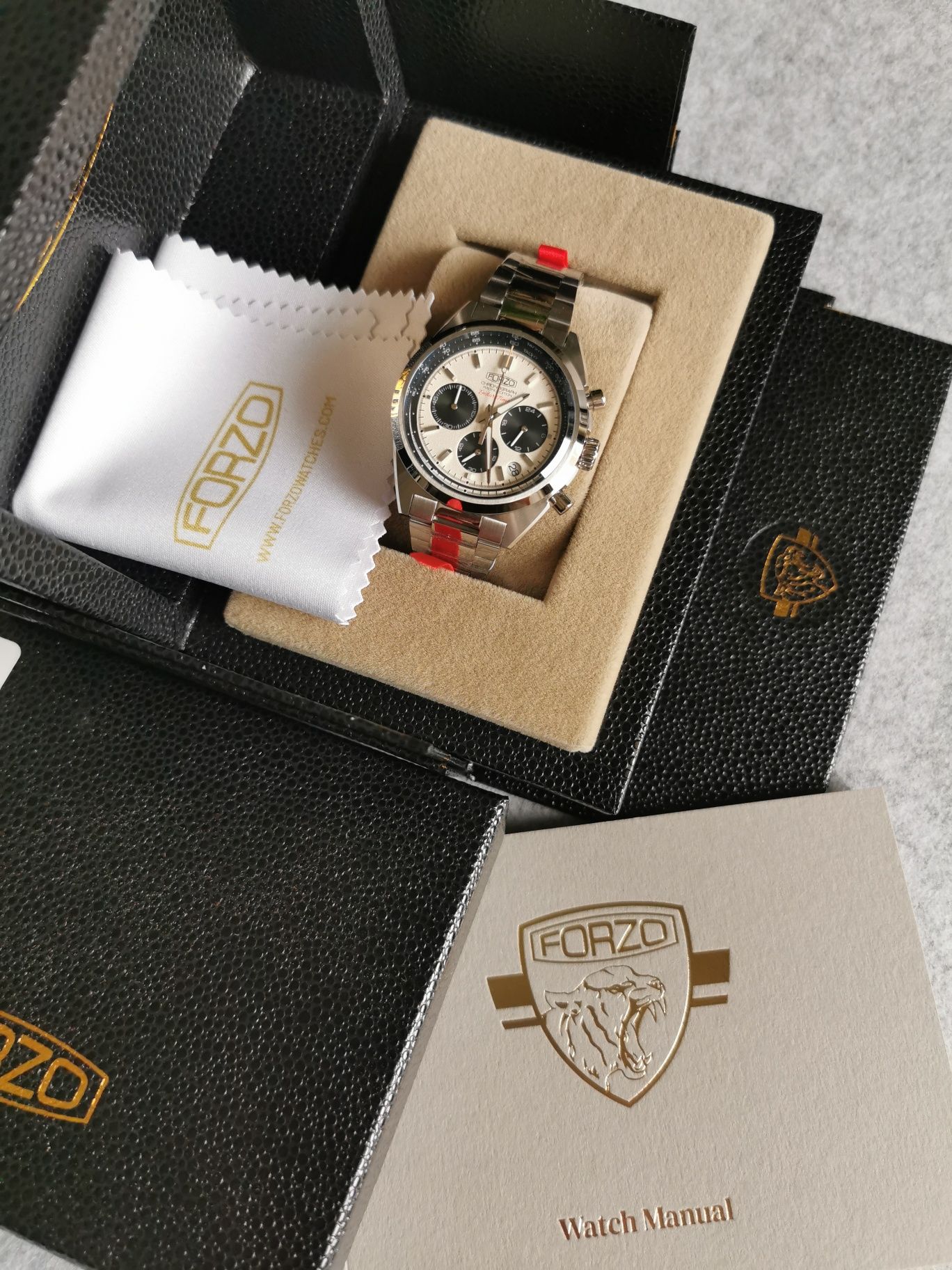 Zegarek Forzo EnduraTimer Chronograph Panda Dial full set