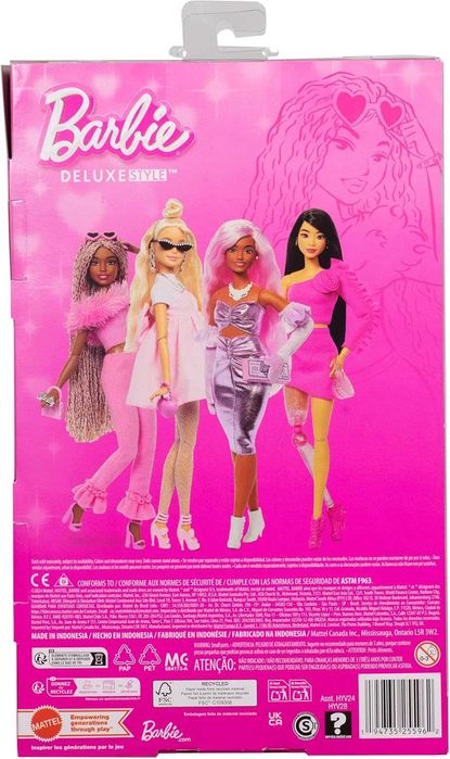 Barbie Deluxe Style Doll 4 Barbiecore Барбі Модниця у костюмі з пір´ям