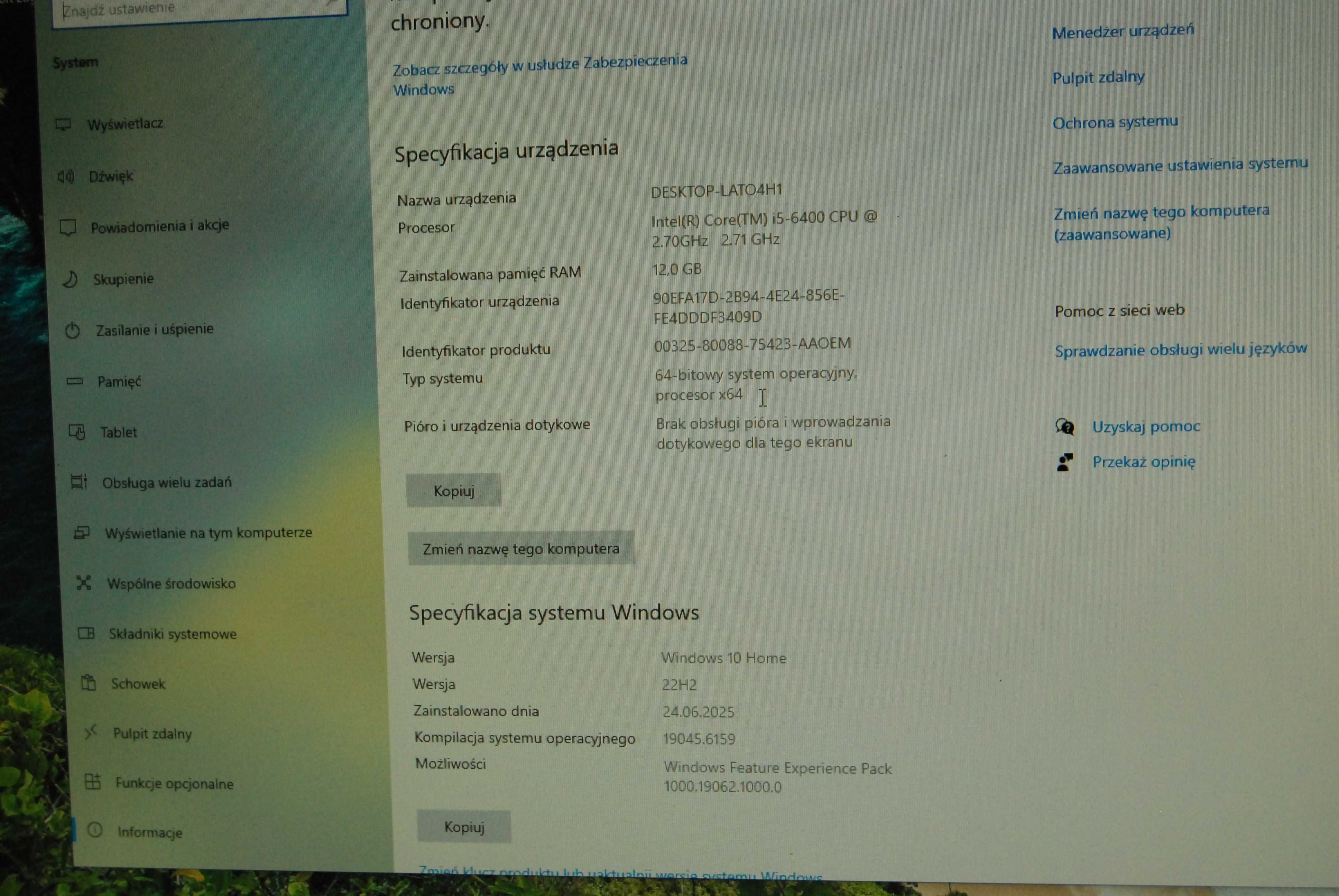 Komputer do gier i5 -6 generacji 12GB SSD M2 Grafika GTX750 2 GB WiFi