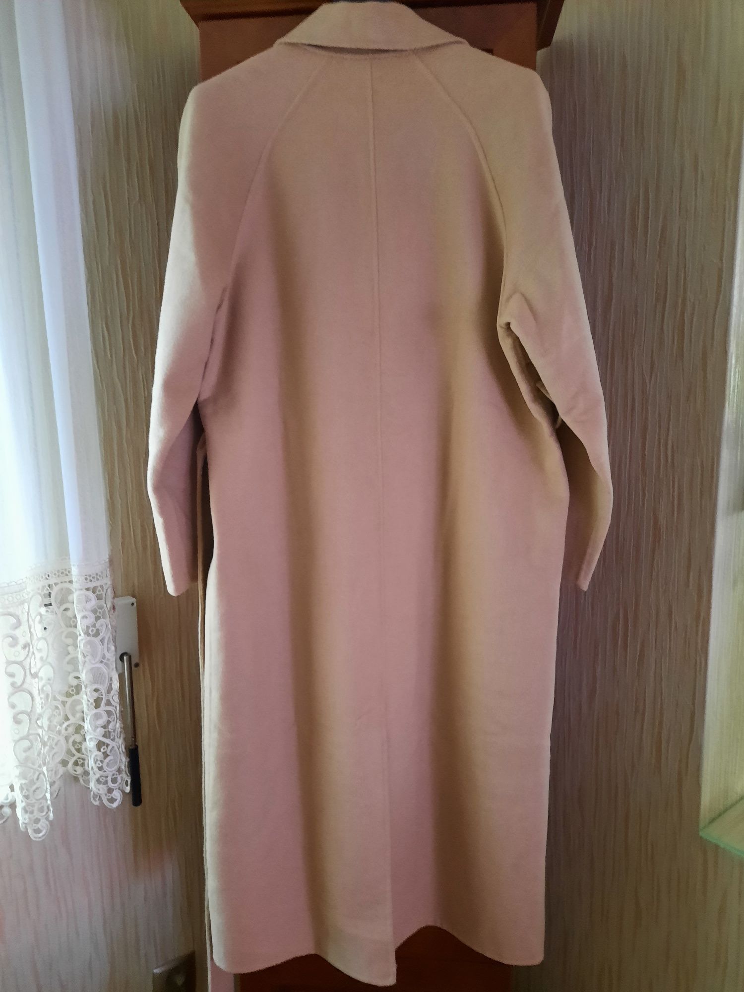 Plaszcz przejściowy Reserved  camel oversize  z wełną 36  38  40