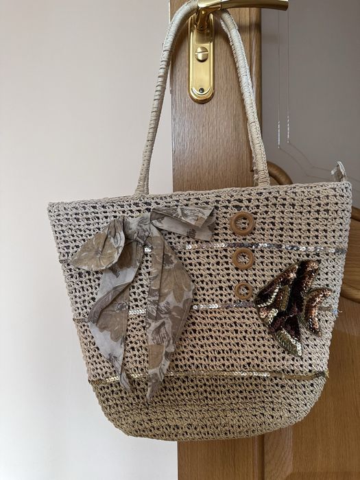 Літня плетена сумка